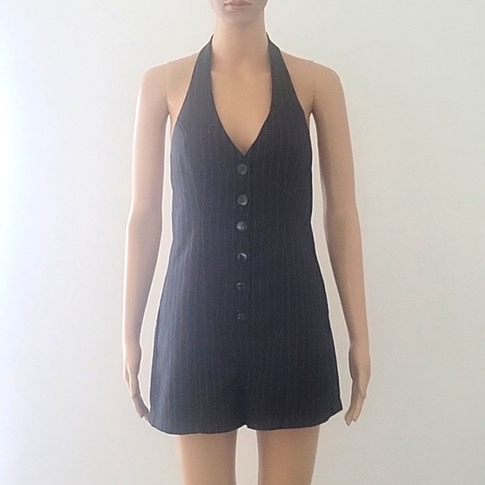 Pinstripe Romper